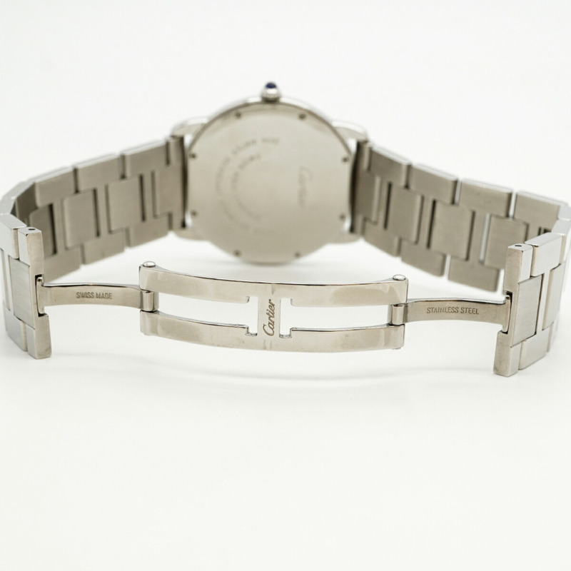 卡地亞 Ronde Solo LM W6701005 銀色錶盤男士腕錶-3