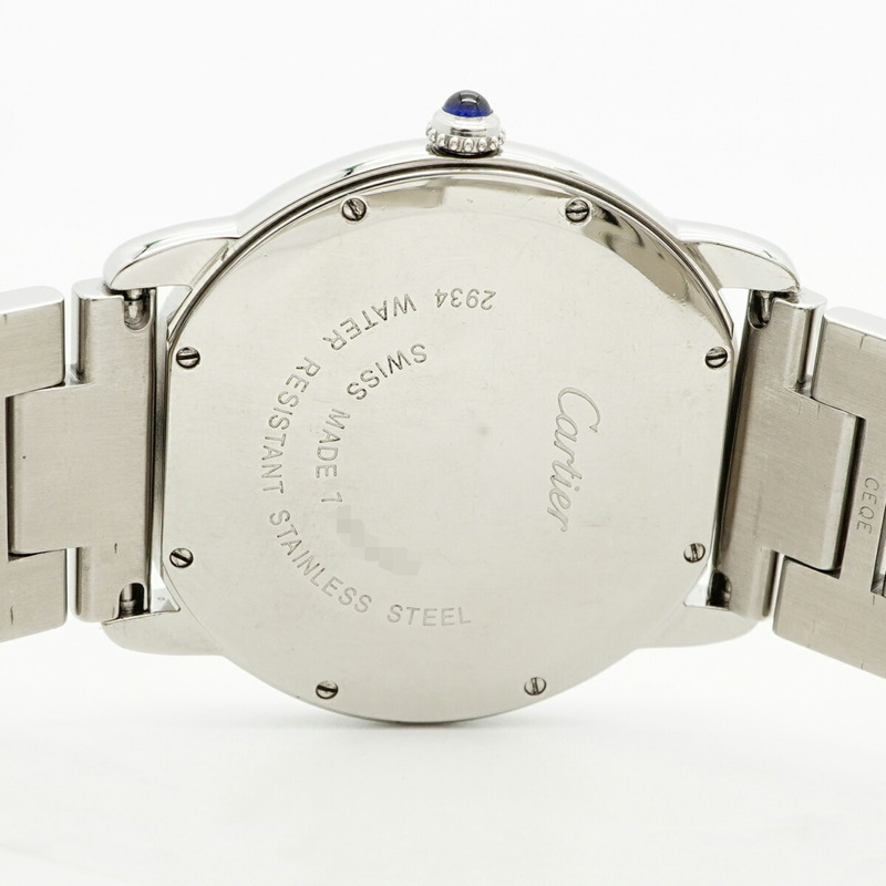 卡地亞 Ronde Solo LM W6701005 銀色錶盤男士腕錶-4