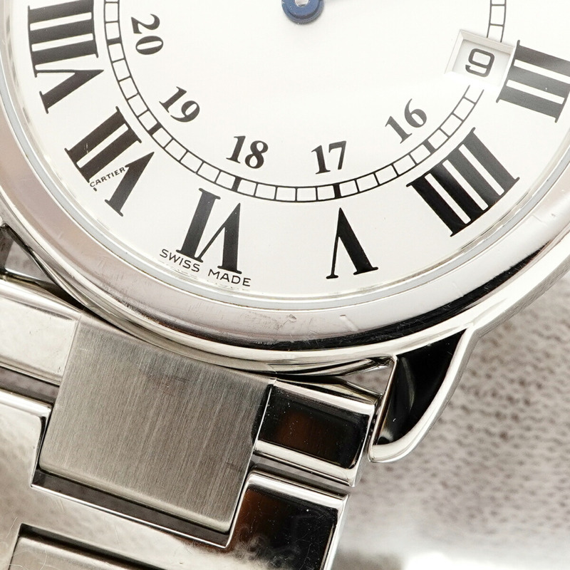 卡地亞 Ronde Solo LM W6701005 銀色錶盤男士腕錶-6