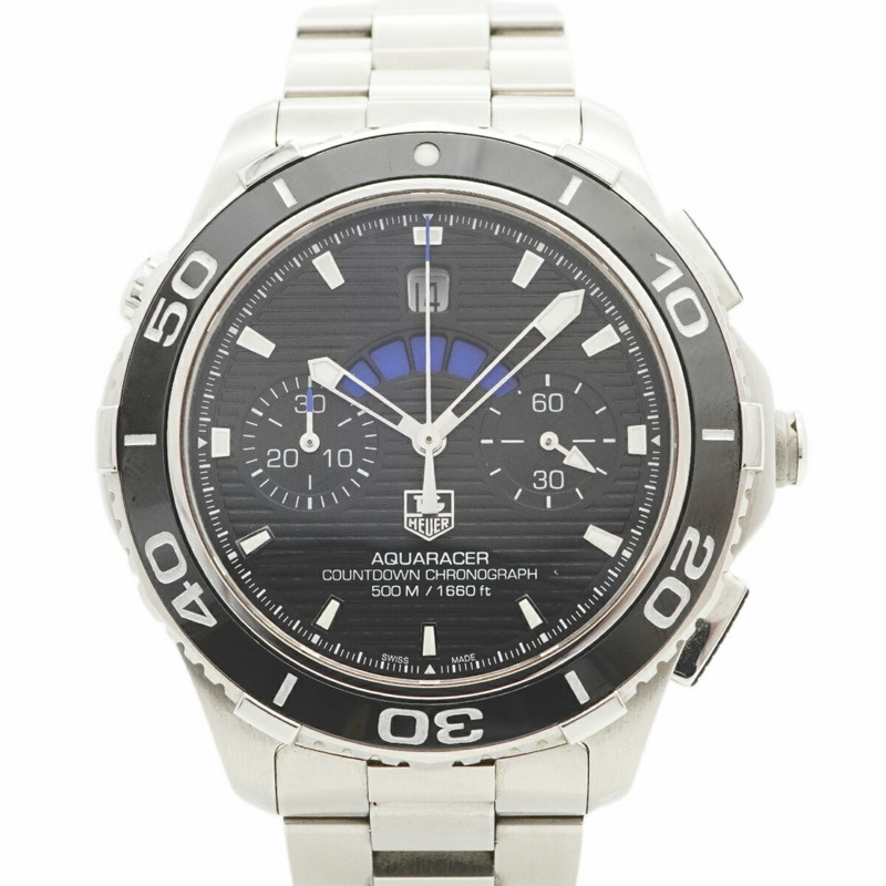 TAG Heuer Aquaracer CAK211A 黑色錶盤男士手錶-0