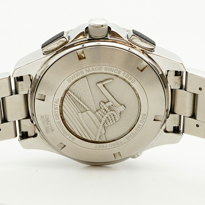 TAG Heuer Aquaracer CAK211A 黑色錶盤男士手錶-4