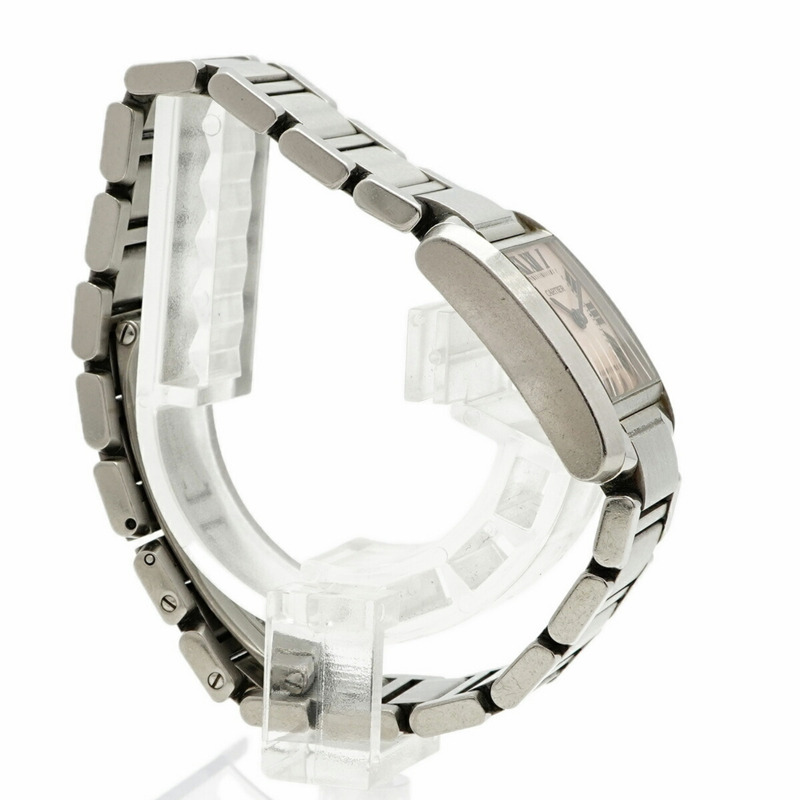 卡地亞 Tank Française SM W51028Q3 粉紅錶盤女錶-2