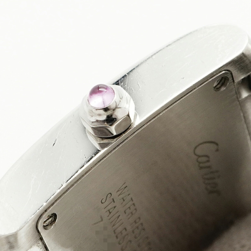 卡地亞 Tank Française SM W51028Q3 粉紅錶盤女錶-8