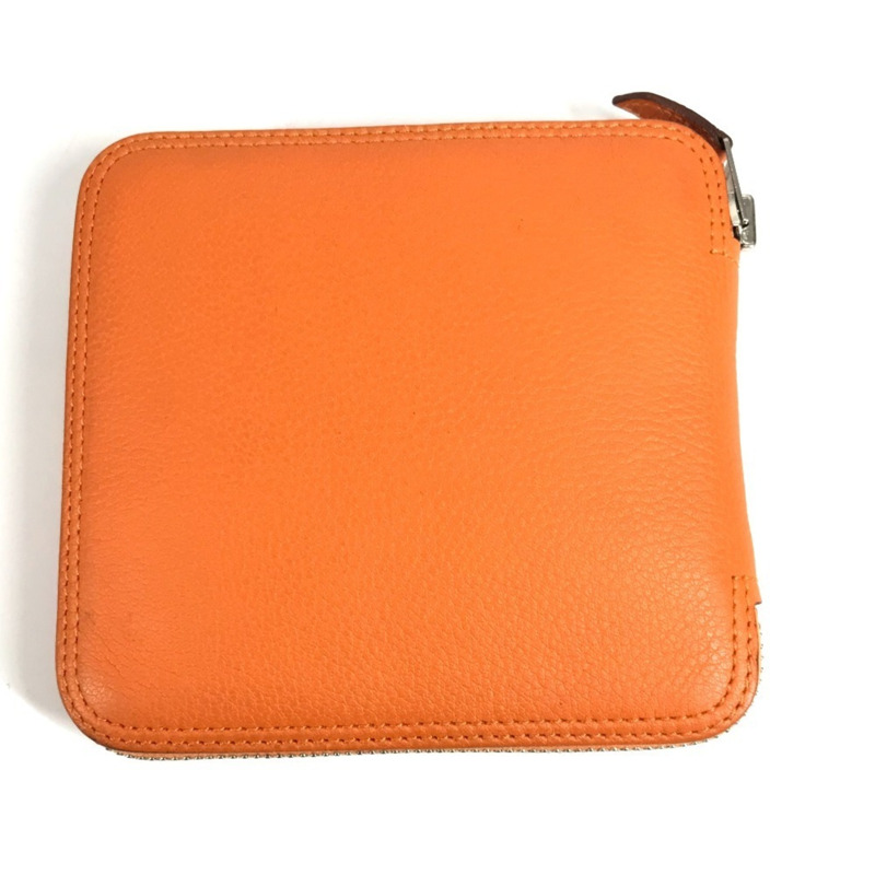 愛馬仕 Hermes 環保可折疊絲滑大像印花手提包單肩包真皮絲綢男女橙色-10