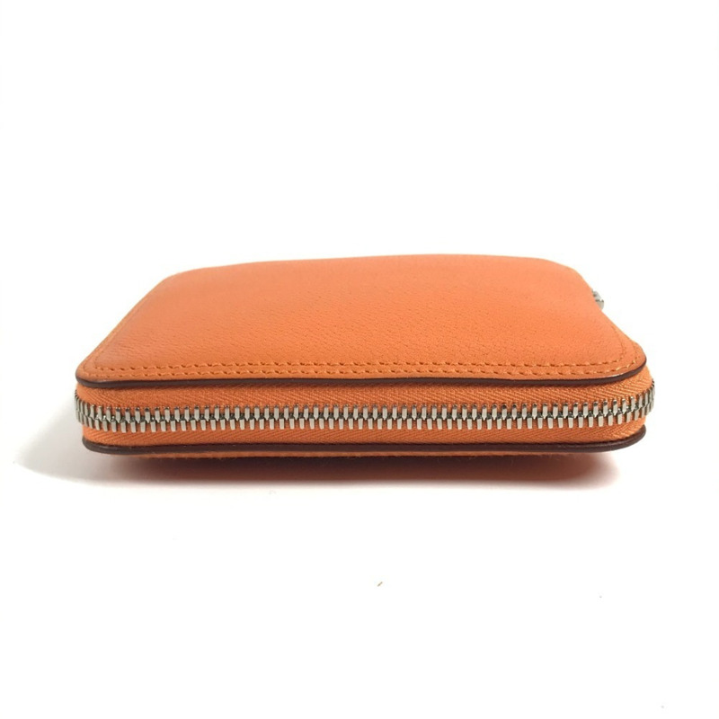 愛馬仕 Hermes 環保可折疊絲滑大像印花手提包單肩包真皮絲綢男女橙色-11