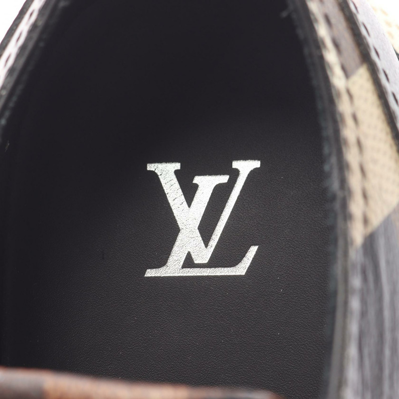 路易威登 LV Checker Line Damoflage 厚底運動鞋 #5 帆布卡其色 二手-4