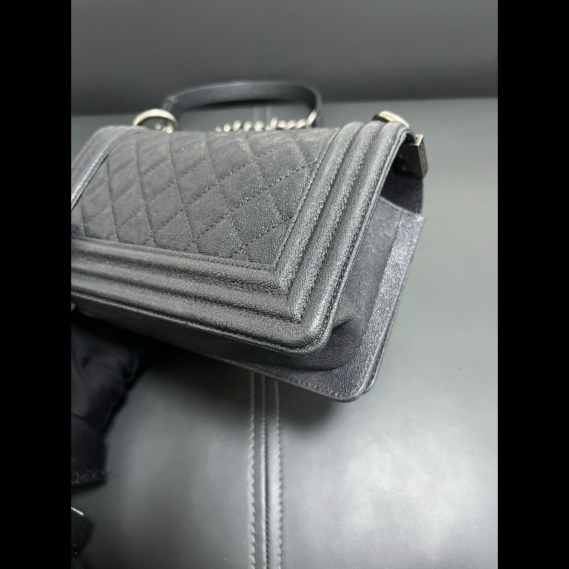Chanel Leboy small 
炭灰色銀扣-11