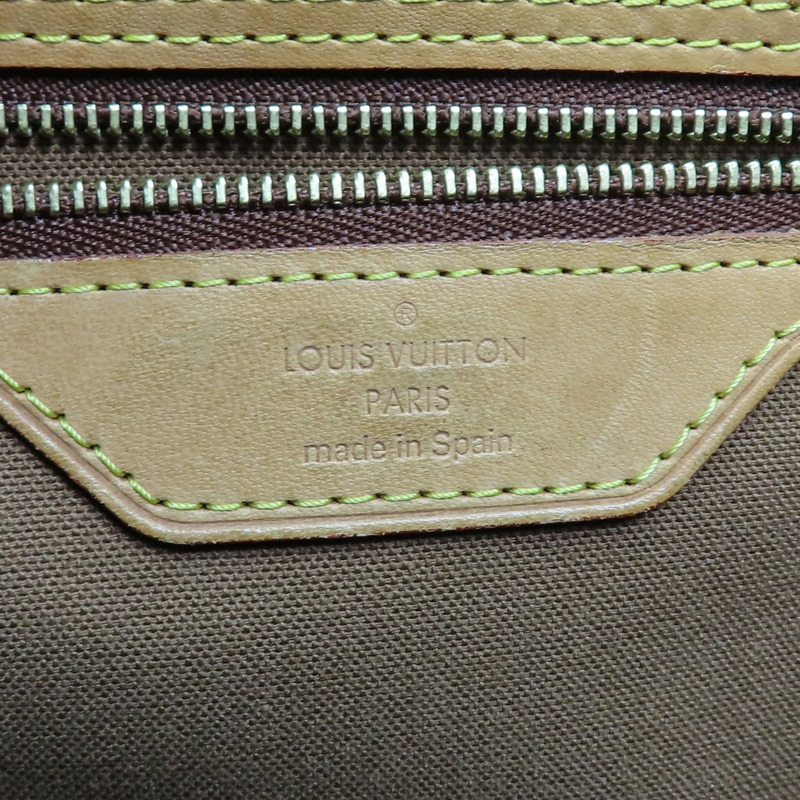 棕色 原花帆布 Batignolles Horizontal 手提包【LOUIS VUITTON LV 路易威登】 M51154-7