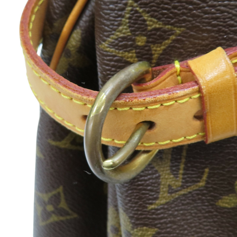 棕色 原花帆布 Batignolles Horizontal 手提包【LOUIS VUITTON LV 路易威登】 M51154-17