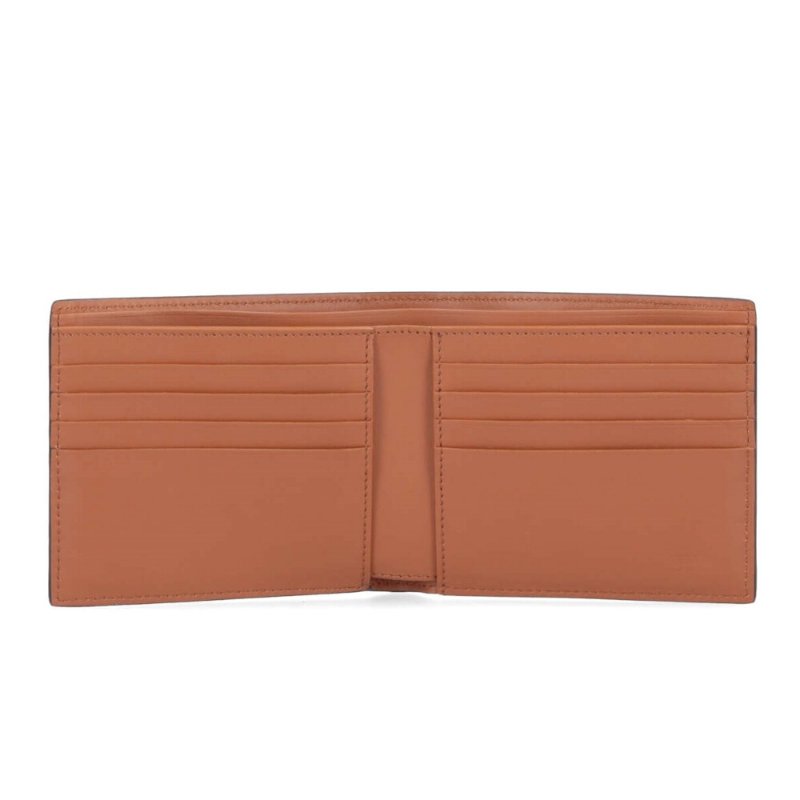 【FENDI 芬迪】Shadow Bifold 雙折 FF印花 皮革 皮夾 卡夾 短夾 棕色 7M0169ARANF0NMU-3