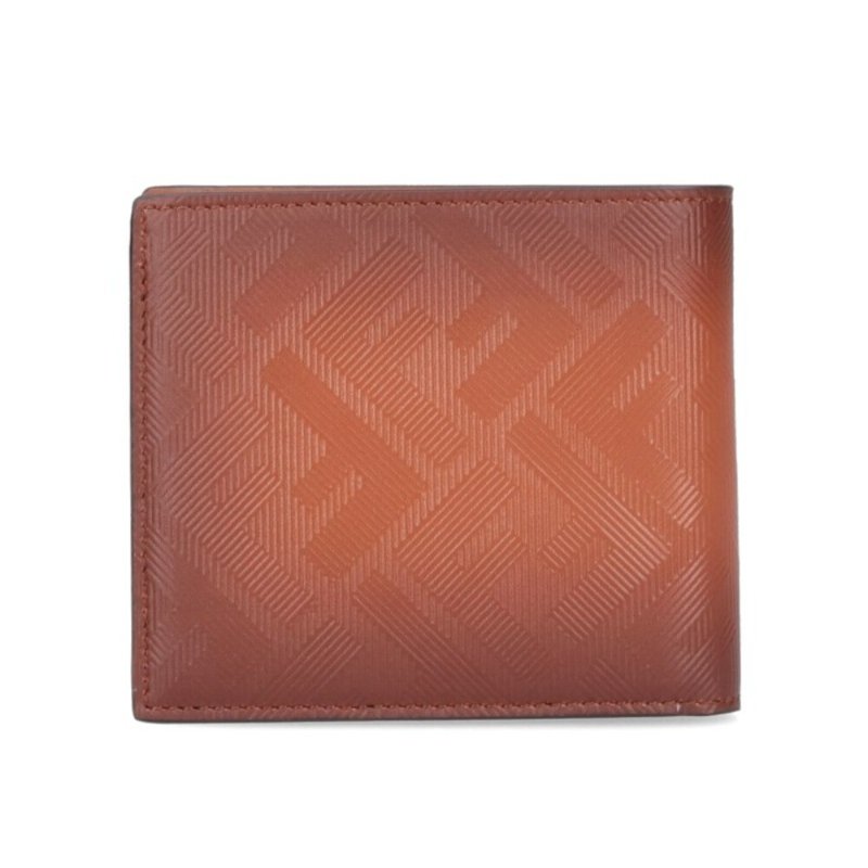 【FENDI 芬迪】Shadow Bifold 雙折 FF印花 皮革 皮夾 卡夾 短夾 棕色 7M0169ARANF0NMU-4