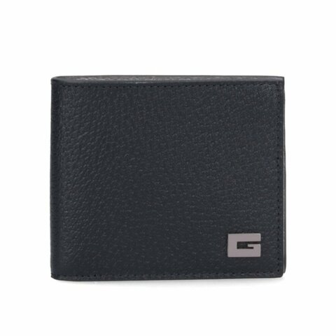 【GUCCI 古馳】G Motif Bi-Fold 雙色 雙折 皮革 卡夾 皮夾 短夾 黑色 灰色 739358
