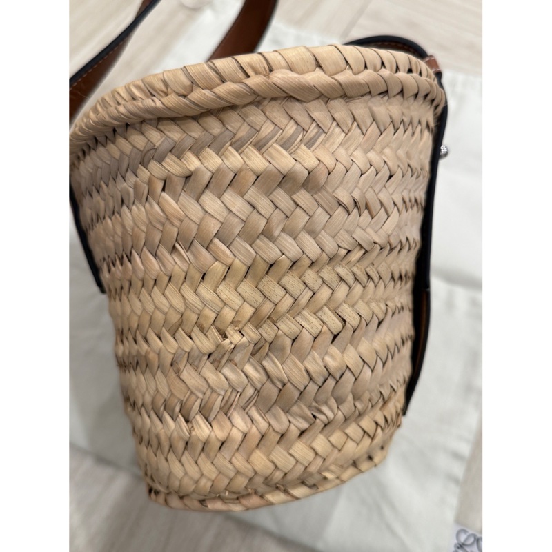 LOEWE 小號菜籃子 草編包 手提包 近新閒置品-2