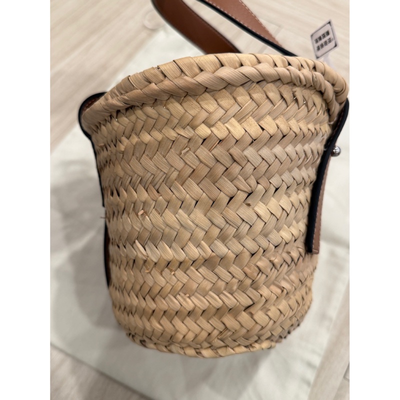 LOEWE 小號菜籃子 草編包 手提包 近新閒置品-3