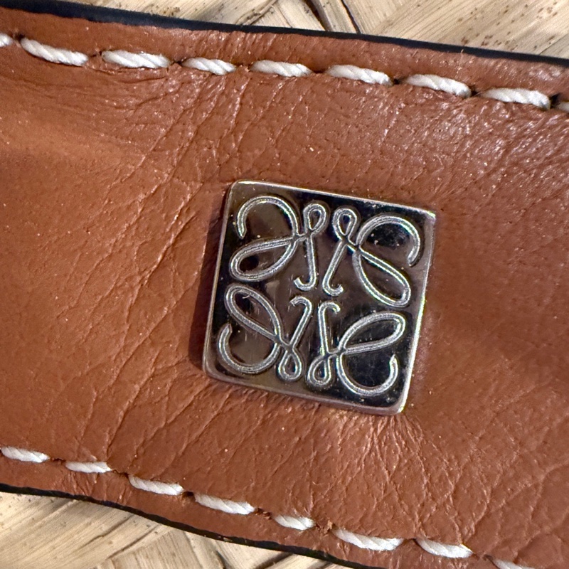 LOEWE 小號菜籃子 草編包 手提包 近新閒置品-7