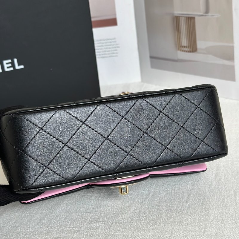 CHANEL 23P Handle mini CF20 - 黑粉金-8