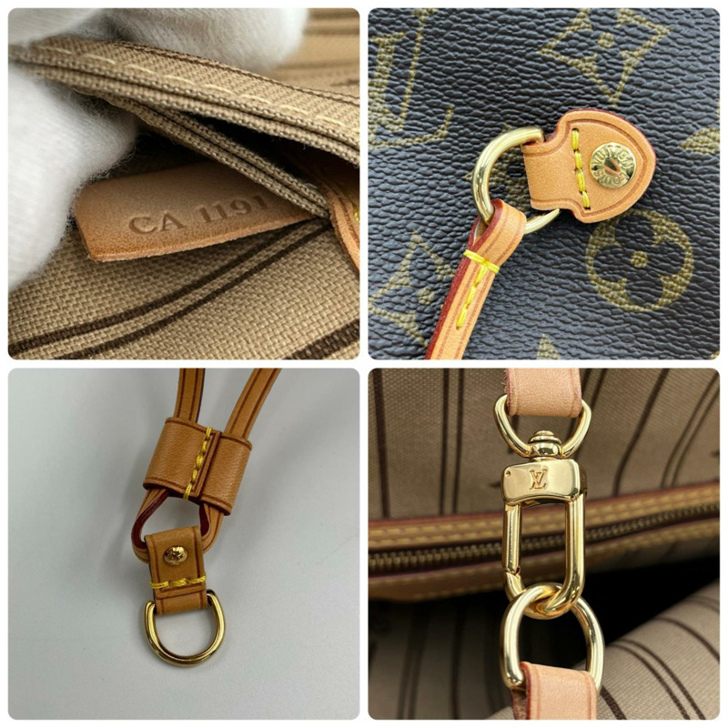 路易威登 Neverfull MM 手提包 M40995 Monogram 帆布棕色女士款-7