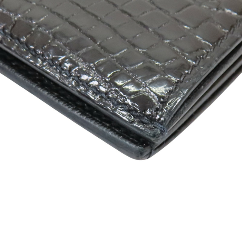 黑色 鱷魚皮 Bearn Compact 兩折短夾 Z刻 金扣【HERMES 愛馬仕】 H039786CC-13