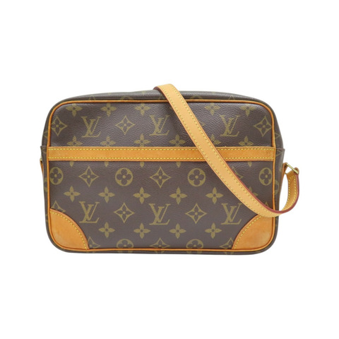 棕色 原花帆布 Trocadero 27 肩背包【LOUIS VUITTON LV 路易威登】 M51274