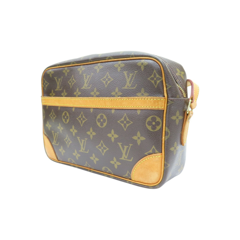 棕色 原花帆布 Trocadero 27 肩背包【LOUIS VUITTON LV 路易威登】 M51274-2