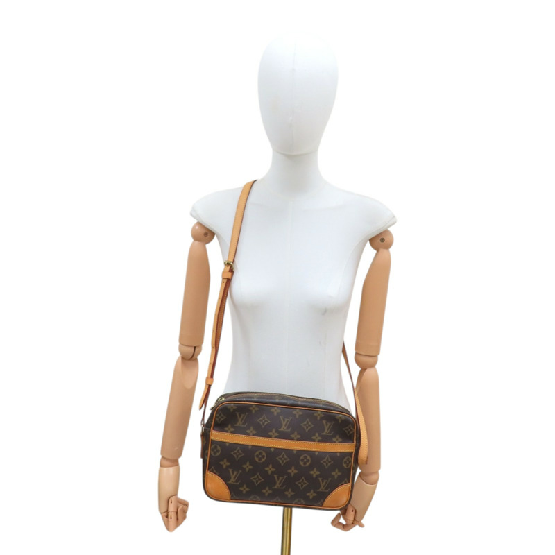 棕色 原花帆布 Trocadero 27 肩背包【LOUIS VUITTON LV 路易威登】 M51274-10