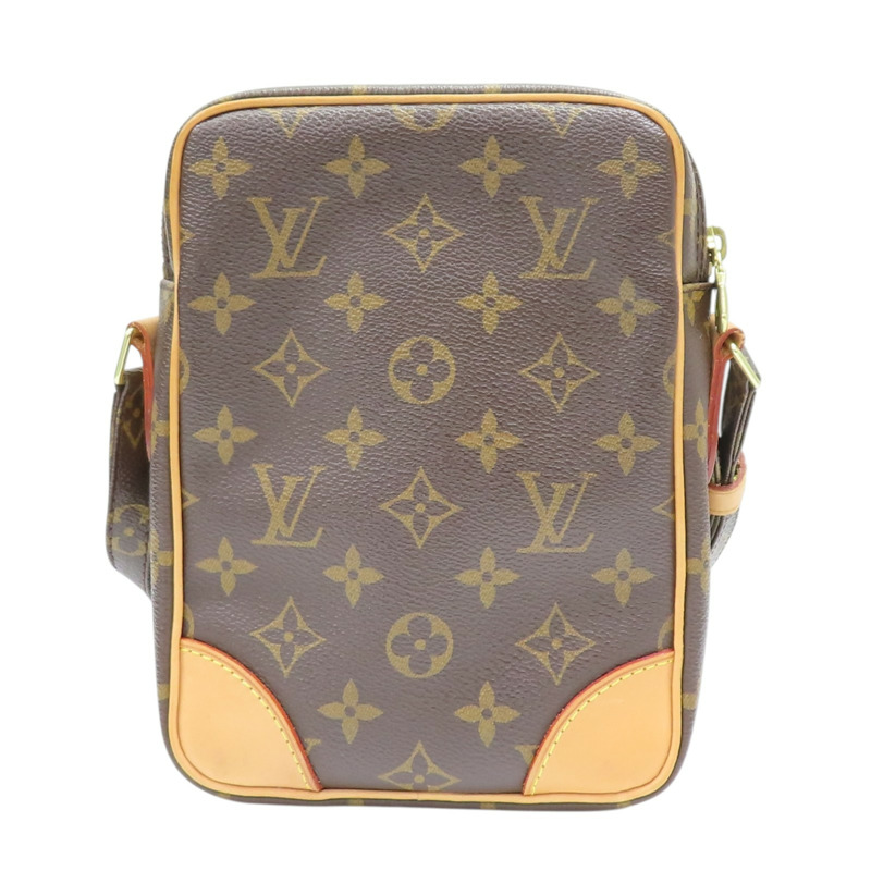 棕色 原花帆布 Amazone 肩背包【LOUIS VUITTON LV 路易威登】 M45236-1