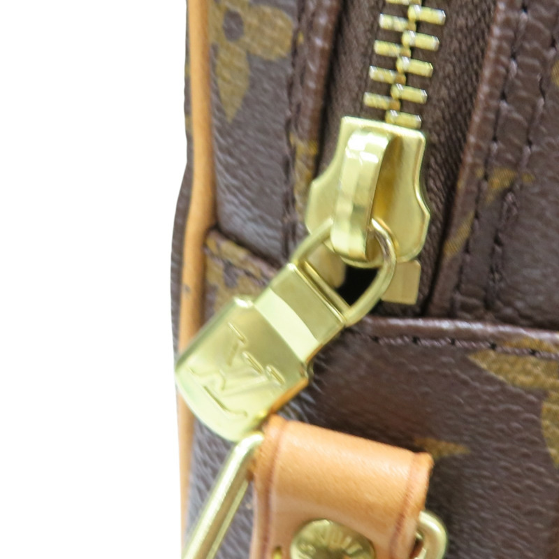 棕色 原花帆布 Amazone 肩背包【LOUIS VUITTON LV 路易威登】 M45236-14