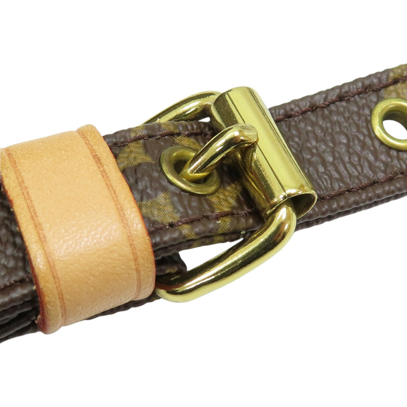 棕色 原花帆布 Amazone 肩背包【LOUIS VUITTON LV 路易威登】 M45236-15