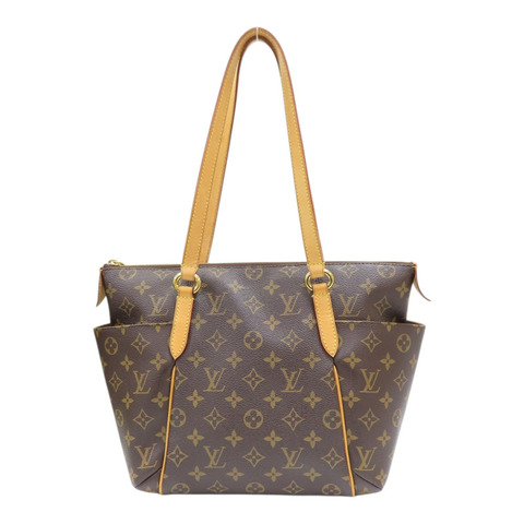 棕色 原花帆布 Totally PM 肩背包【LOUIS VUITTON LV 路易威登】 M56688