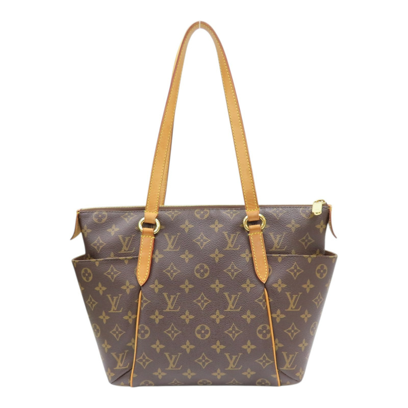 棕色 原花帆布 Totally PM 肩背包【LOUIS VUITTON LV 路易威登】 M56688-1