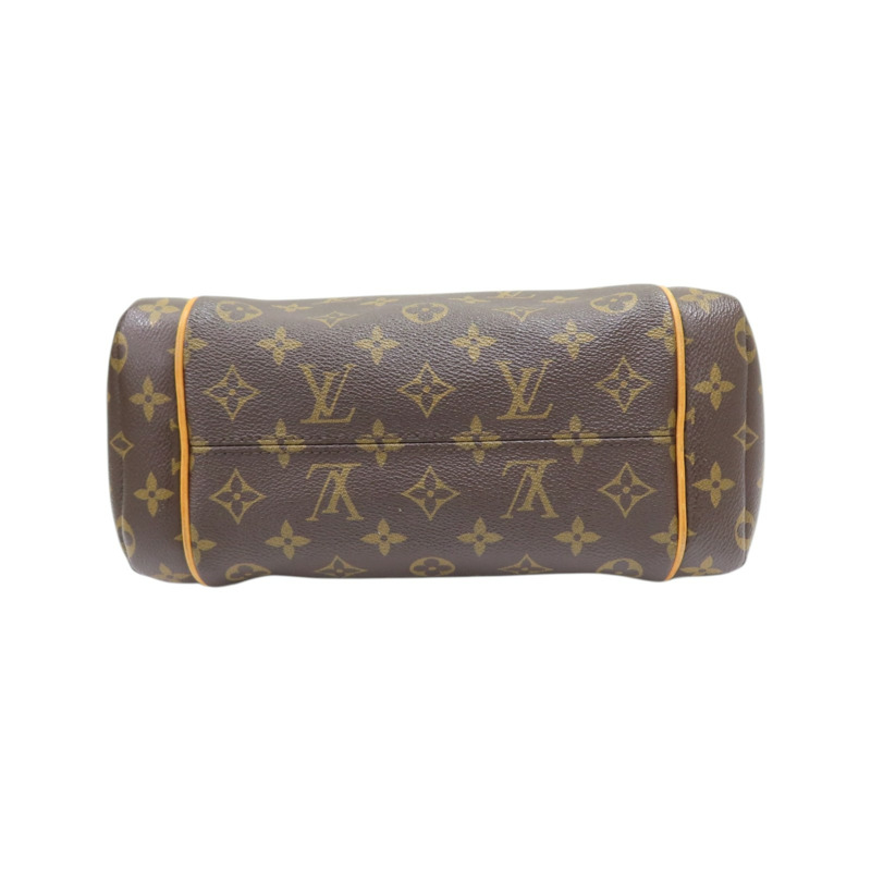 棕色 原花帆布 Totally PM 肩背包【LOUIS VUITTON LV 路易威登】 M56688-3