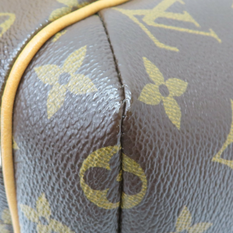 棕色 原花帆布 Totally PM 肩背包【LOUIS VUITTON LV 路易威登】 M56688-10