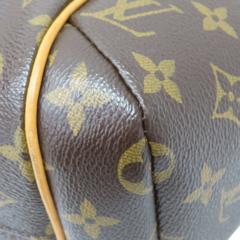 棕色 原花帆布 Totally PM 肩背包【LOUIS VUITTON LV 路易威登】 M56688-12