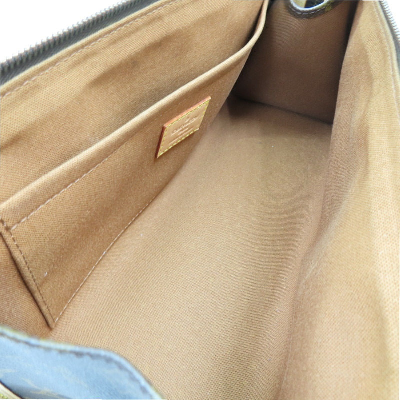 棕色 原花帆布 POPINCOURT 手提包【LOUIS VUITTON LV 路易威登】 M40009-4