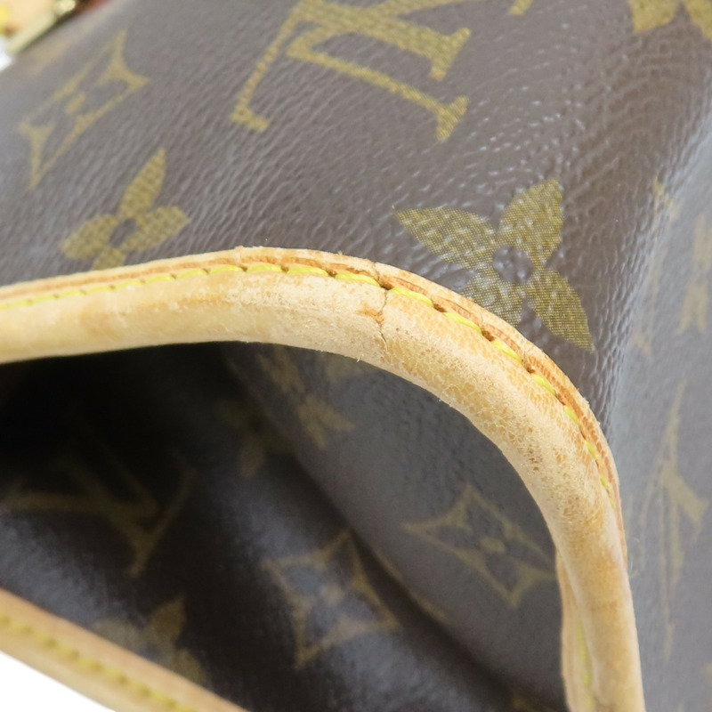 棕色 原花帆布 POPINCOURT 手提包【LOUIS VUITTON LV 路易威登】 M40009-13