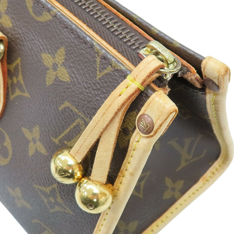 棕色 原花帆布 POPINCOURT 手提包【LOUIS VUITTON LV 路易威登】 M40009-14