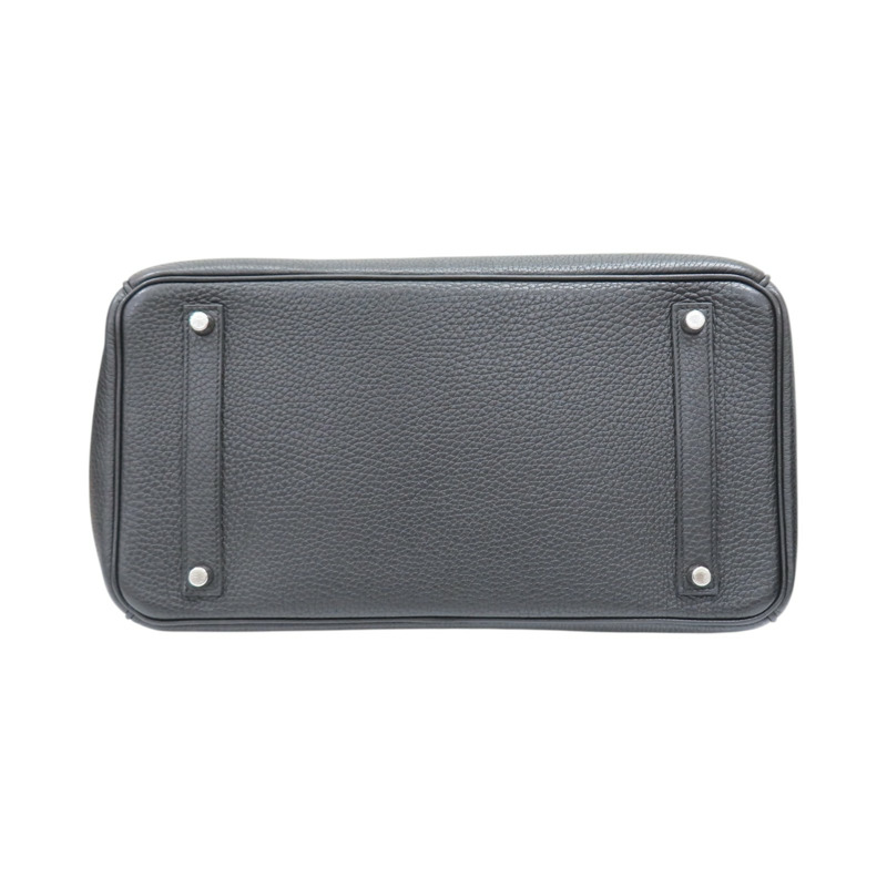 黑色 Togo牛皮 Birkin 35 柏金包 手提包 □M刻 銀扣【HERMES 愛馬仕】-3