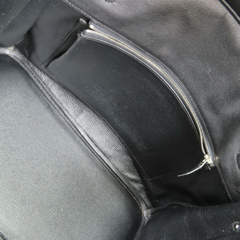 黑色 Togo牛皮 Birkin 35 柏金包 手提包 □M刻 銀扣【HERMES 愛馬仕】-4