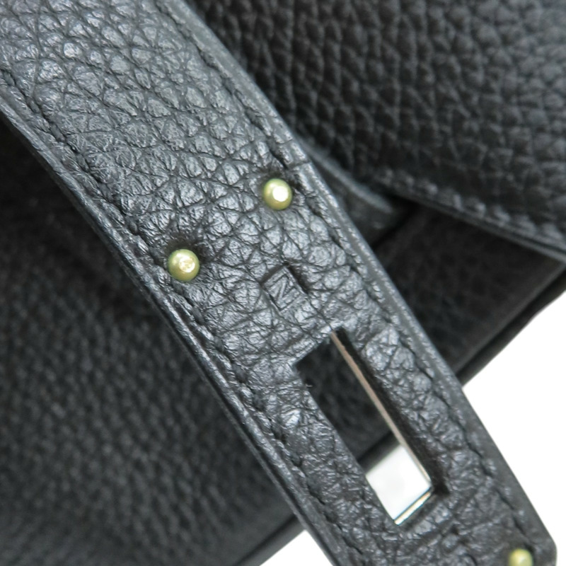 黑色 Togo牛皮 Birkin 35 柏金包 手提包 □M刻 銀扣【HERMES 愛馬仕】-9