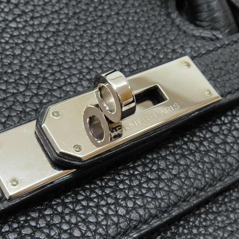 黑色 Togo牛皮 Birkin 35 柏金包 手提包 □M刻 銀扣【HERMES 愛馬仕】-10