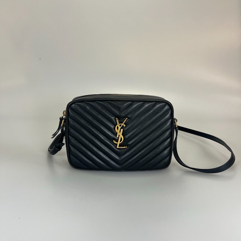 YSL 761554 黑金相機包-0