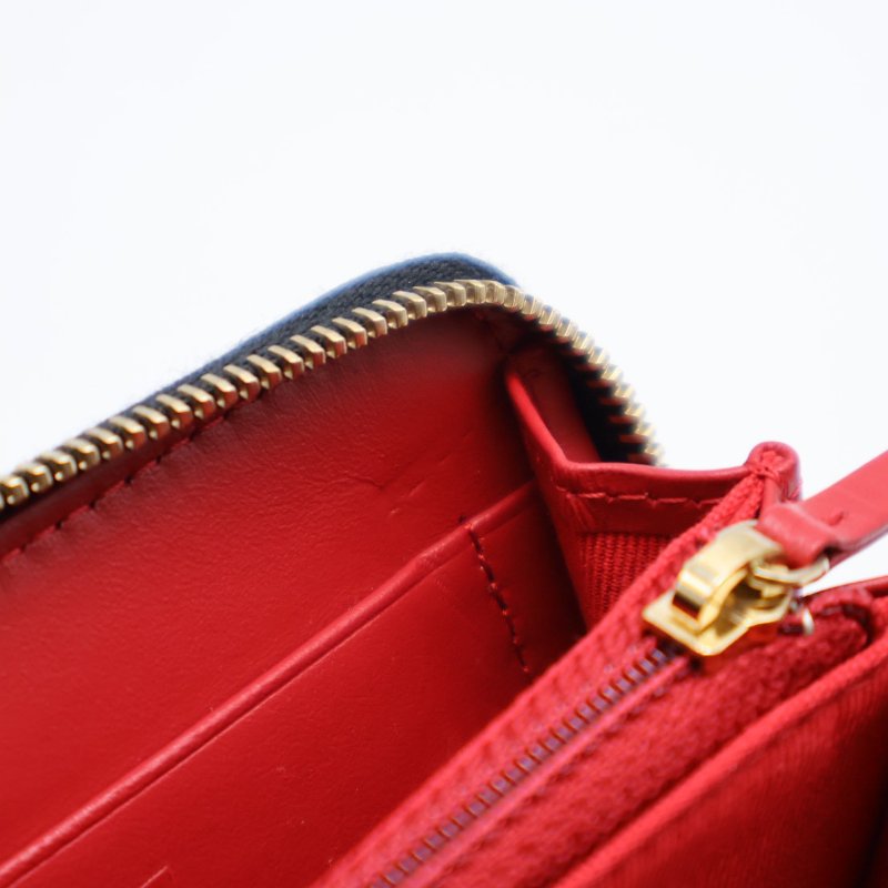 CHANEL 19 24C羊皮拉鍊零錢包 - 黑金-8