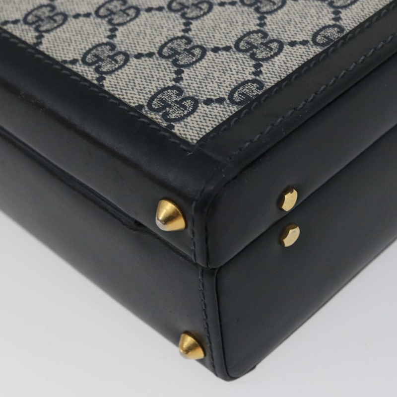 【日本直送】GUCCI GG Supreme Sherry Line 旅行箱 PVC 海軍藍金色 正品 ki6345-14