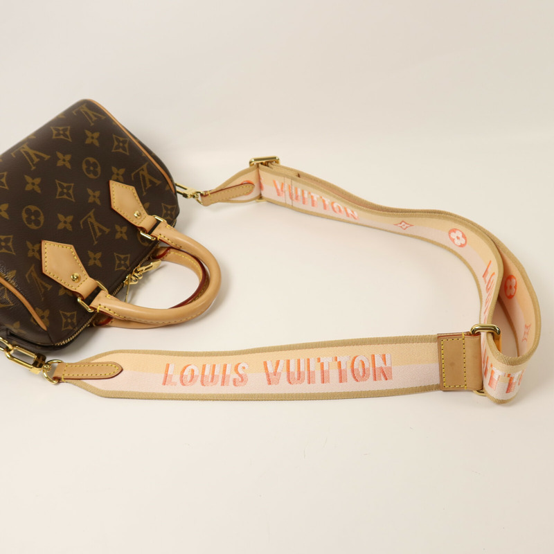 LOUIS VUITTON Monogram Speedy Bandoulière 20金扣手挽肩背兩用袋-6