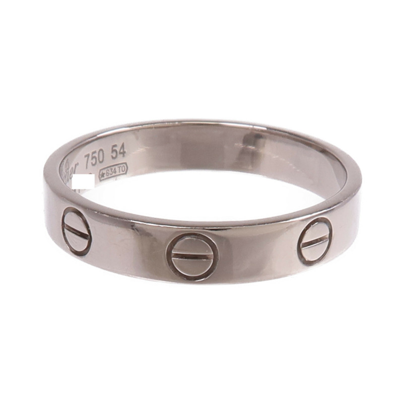CARTIER 18K白金Mini Love Ring戒指Cartier#54/US#6.75-3