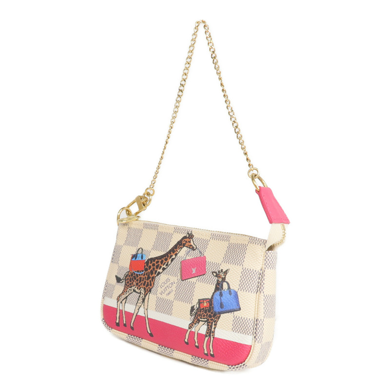 LOUIS VUITTON Damier Azur Mini Pochette Accessories金扣手挽袋-1