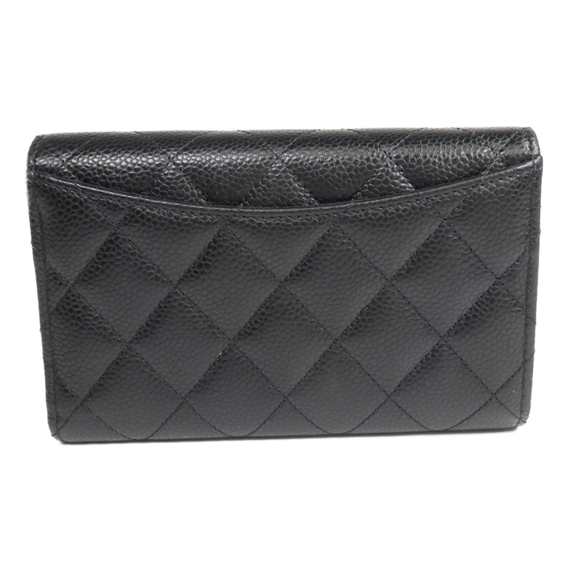 CHANEL 牛皮皮革Long Wallet金扣長錢包-2