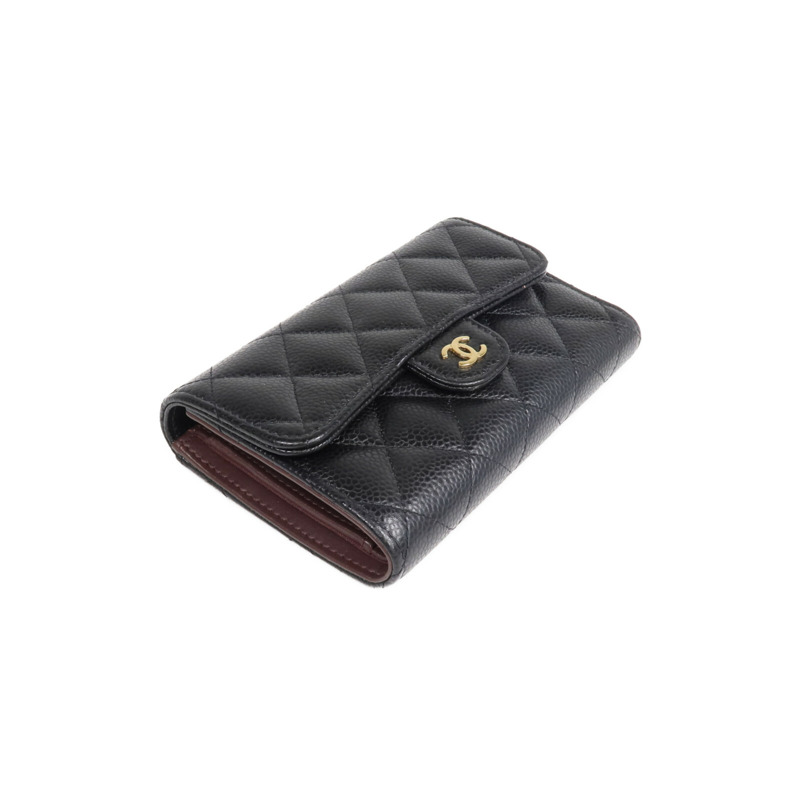 CHANEL 牛皮皮革Long Wallet金扣長錢包-3