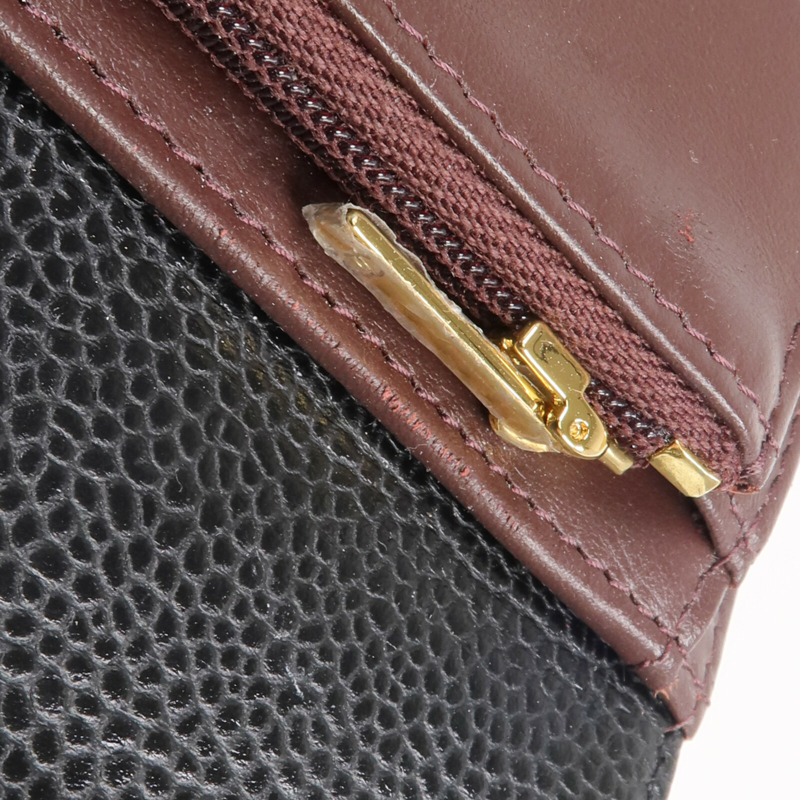 CHANEL 牛皮皮革Long Wallet金扣長錢包-17