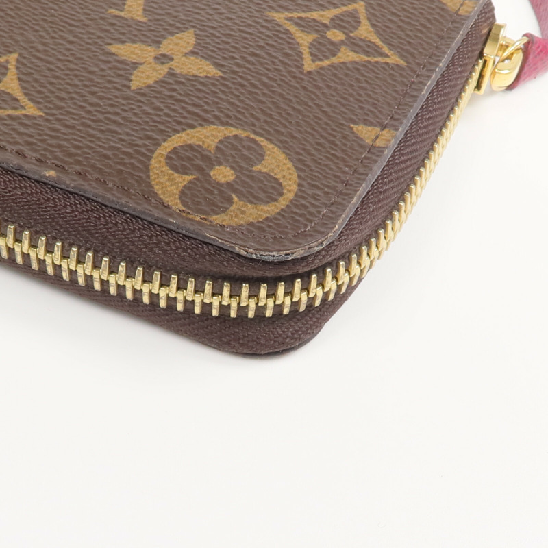 LOUIS VUITTON Monogram Clemence Wallet金扣長錢包-9